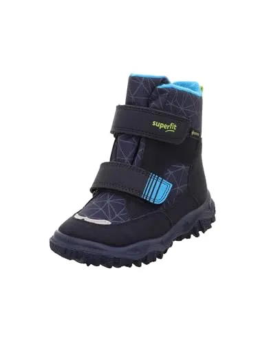 Superfit Jungen HUSKY - warme Gore-Tex Schneestiefel in Blau/Türkis, 35 EU - Stiefel für Jungen mit GORE-TEX Membrane: wasserdicht und atmungsaktiv, ideal für kalte Wintertage. Praktische, herausnehmbare Einlegesohle und reflektierende Details für mehr Sicherheit.