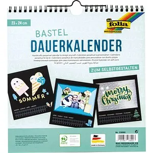 folia Kalender zum Selbstgestalten 23,0 x 24,0 cm jahresunabhängig, 1 St.