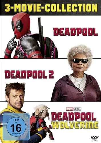 Deadpool 3-Movie-Collection (3 DVDs) - Filme – Erleben Sie alle drei Deadpool-Filme in einer packenden Sammlung, perfekt für Action-Fans und Humorliebhaber.