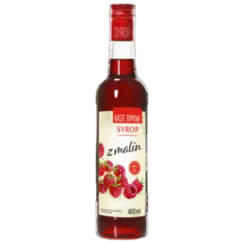 Nasze Domowe Syrop z malin 400 ml PREMIUM ROSA 5902036001882