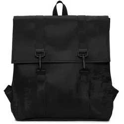 Rains MSN Bag Mini W3 - Coal Rucksack - Wasserdichter und robuster Rucksack von Rains, ideal für Reisen und den Alltag. Mit verstellbaren Schultergurten und praktischem Hauptfach überzeugt er durch modernes Design und hohe Funktionalität.