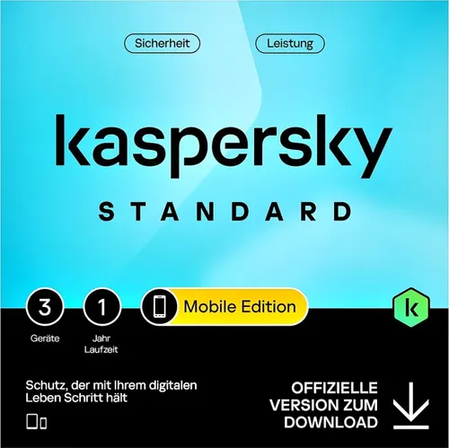 Kaspersky Mobile 3 Geräte 1 Jahr Download Android/iOS, Deutsch (KL1048GDCFS)