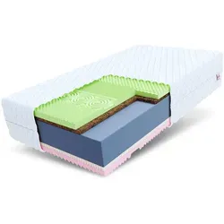 FDM Kaltschaummatratze 80x200 cm - H3 + H4, Oeko-Tex® - Matratzen mit 7 optimierten Liegezonen für perfekten Liegekomfort. Antibakteriell und allergikergeeignet, sorgt die Matratze für optimale Druckentlastung und hervorragende Belüftung.
