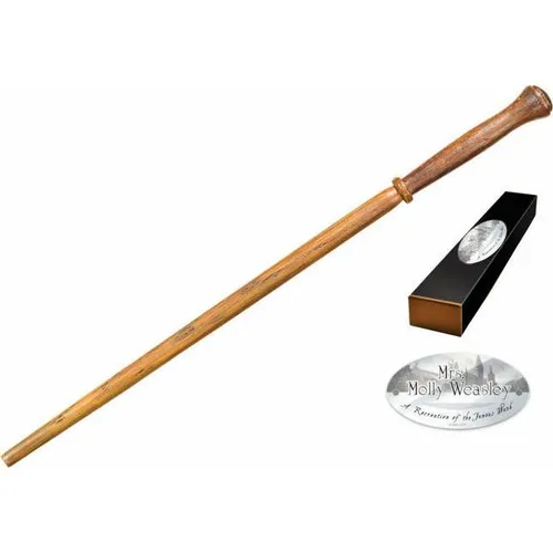 The Noble Collection - Harry Potter - Molly Weasley Zauberstab - Spielfiguren, detailgetreuer Zauberstab der Molly Weasley mit Namensclip, ca. 37 cm lang, ideal für Sammler und Fans der Harry Potter Reihe.