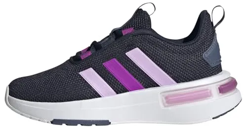 adidas Racer TR23 Shoes Kids, Unisex-Kinder Sneaker, Legend Ink/Bliss Lilac/Flash PINK S15,