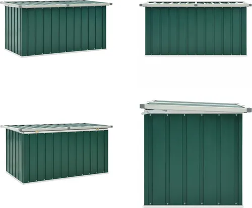 Gartenbox Grün 129x67x65 cm – Robuste Aufbewahrungslösung für Garten & Terrasse