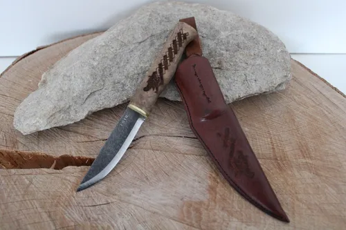 Condor NORSE DRAGON KNIFE COCTK1021-38HC - Taschenmesser – hochwertiges Gürtelmesser mit 9,9 cm Klingenlänge, inkl. Messerscheide, ideal für Jagd und Outdoor-Aktivitäten.