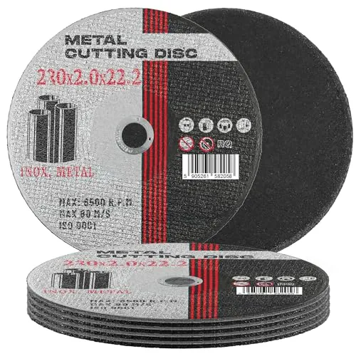 5x Trennscheiben Schneidscheiben 230mm x 22,2 x 2,0 mm Metall Stahl Edelstahl INOX Blech Winkelschleifer Elektrowerkzeuge Dünn Trennscheibe Flexscheiben
