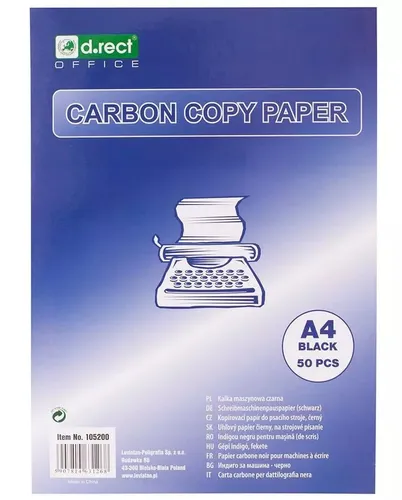 Kalka maszynowa czarna A4 a'50 D.RECT D.RECT 5907814631268