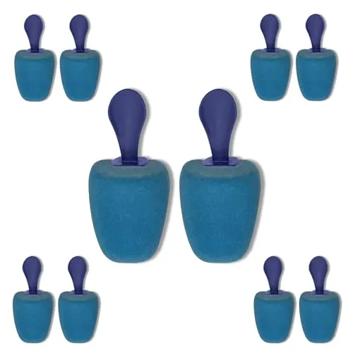 DELFA Schuhspanner Karrée - Größe 37-41 - Set aus 5 Paar - Schaumstoff Schuhformer Schuhstrecker - für Damen Schuhe mit eckiger Form