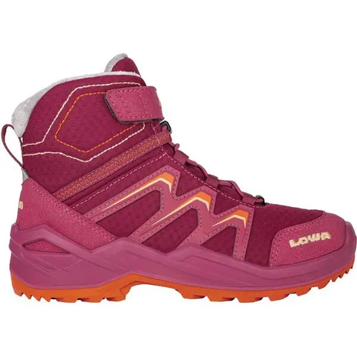 Lowa Maddox Warm Mid GTX Kinder Winterschuhe - Wanderschuhe für Kinder, wasserdicht mit GORE-TEX Membran und Warmfutter, ideal für winterliche Abenteuer bei Schnee und Kälte.