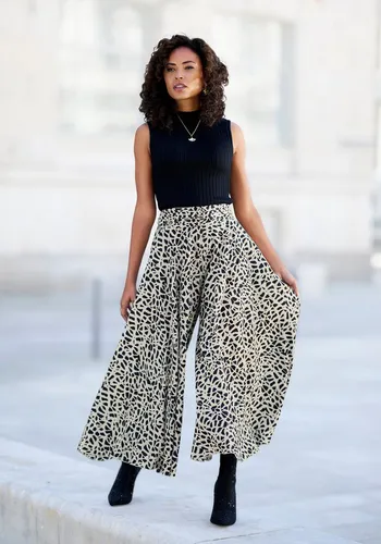 Hosenrock LASCANA Damen Gr. 38 in beige von LASCANA 