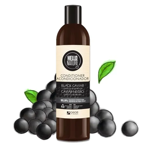 P-Beauty Naturkosmetik Conditioner mit Black Caviar - Luxuriöse Haarspülung mit Kaviar Extrakt - Regeneration für geschwächtes & trockenes Haar - Intensive Feuchtigkeit & Glanz - Haarpflege (1x 300ml)