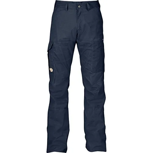 Fjällräven Wanderhose, Blau, Gr. 54 - Sportive Wanderhose mit elastischem Bund und Kordelzug, ideal für Outdoor-Aktivitäten. Aus robustem 100% Polyester mit praktischen Seitentaschen.