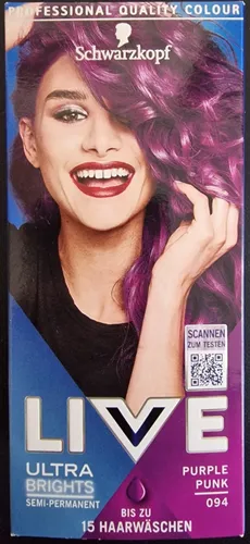 Schwarzkopf LIVE Ultra Brights Haarfarbe 094 Purple Punk NEU OVP