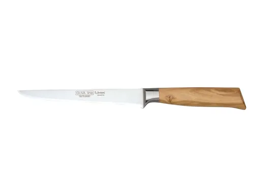 Burgvogel OLIVA Line Ausbeinmesser - Flexibles 15 cm Messer für präzises Arbeiten - Küchenmesser mit flexibler Klinge, ideal für das Ausbeinen von Fleisch. Handgeschmiedet in Deutschland für höchste Qualität und Langlebigkeit.