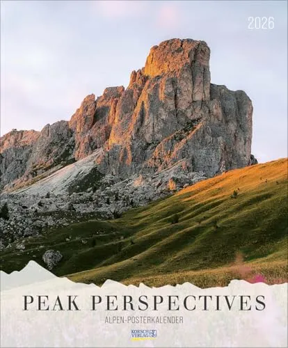 Peak Perspectives 2026 Kalender - Großer Wandkalender für 2026 mit beeindruckenden Landschaftsbildern, ideal für die Planung und Verschönerung Ihres Raumes.