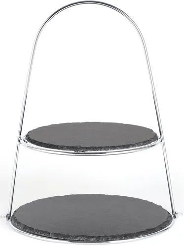 ECHTWERK Etagere aus Naturschiefer in silber von ECHTWERK