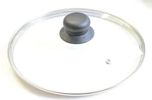 BURI Pfannendeckel versch. Größen Topfdeckel Glasdeckel Deckel Topf Pfanne Kochtopf, Größen:32 cm