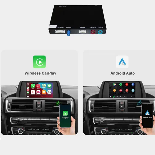 CarPlay AndroidAuto für BMW EVO F20 F22 F30 F32 G11 G30 G32 F12 F48 F25 G01 F15 - Einbau-Navigationsgerät mit CarPlay und Android Auto, ermöglicht nahtlose Smartphone-Integration für ein besseres Fahrerlebnis.