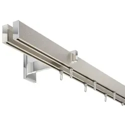 DécoProfi Innenlaufschiene Gardinenstange eckig LONG 160 cm