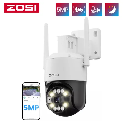ZOSI 6MP WLAN IP Überwachungskamera Außen 3K PT mit Auto Tracking