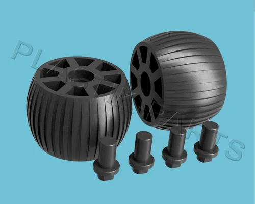 Plastik Parts Mähroboter-Rad Vorderräder 2er Set für BOSCH Indego - Rasenmäher, langlebige ABS-Materialien für hohe Robustheit und optimale Leistung Ihres Mähroboters.