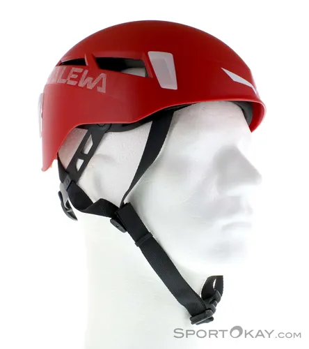 Salewa Pura Helmet - Unisex S/M, Rot - Vielseitiger Reithelm aus robustem ABS mit optimalem Sitz dank Verstellrad. Ideal für alpine Abenteuer, leicht zu reinigen und in zwei Größen erhältlich.