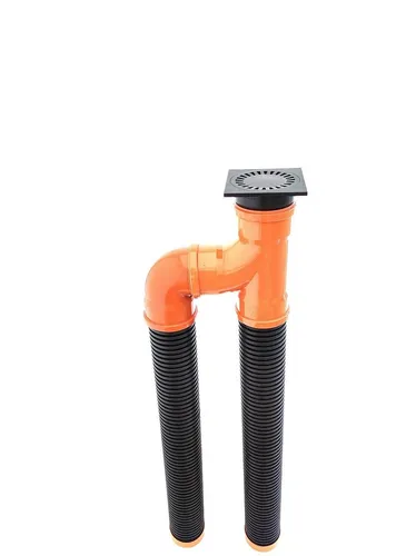 Sickerschacht DN110 SN8 doppelt Drainagerohr Sickertunnel Bodenablauf Regenrinne