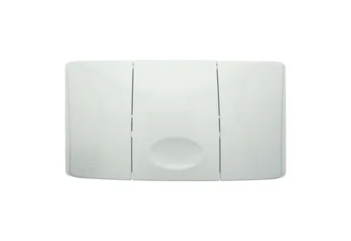 Valsir Betätigungsplatte MEDUSA weiß-alpin - VS0804001 - Betätigungsplatte in elegantem Weiß, ideal für moderne Badezimmer und einfach zu installieren.