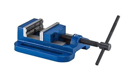 Röhm Bohrmaschinen-Schraubstock BSH, Größe 4, Backenbreite 80 - Schraubstock für Bohrmaschinen, stabile Ausführung mit langer Knebel für maximale Spannkräfte und flache Werkstückauflage.