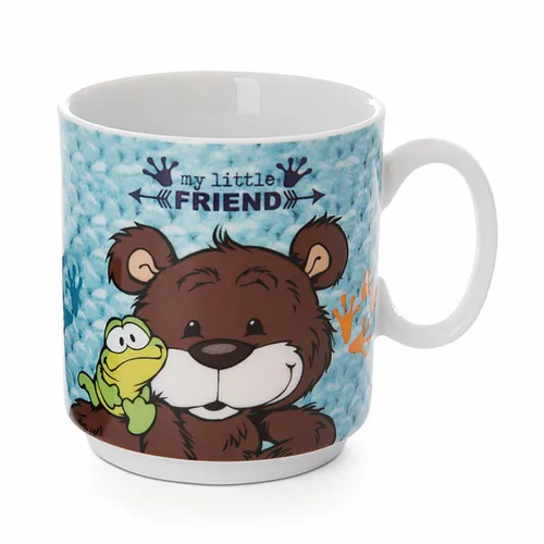 NICI Classic Bär Kindertasse Bär und Frosch Porzellantasse Tasse Becher 250 ml