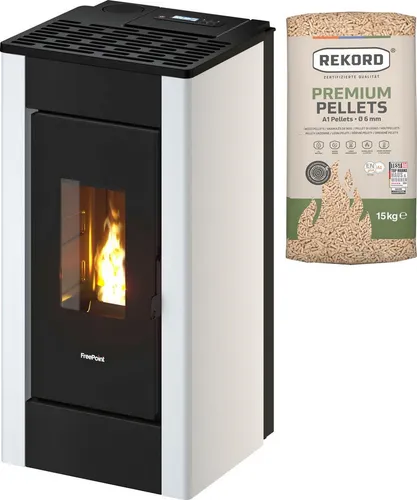 Freepoint Pelletofen Sharp, 7 kW – Modernes Design und Smart Control