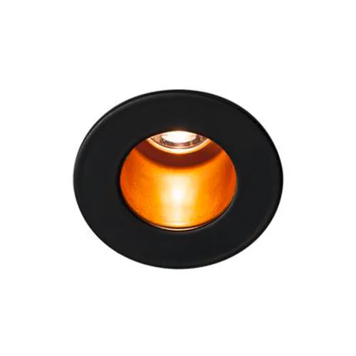 HORN MINI EL Deckeneinbauleuchte, schwarz/gold, 3000K, 12° - Einbauleuchte für punktuelle Akzentbeleuchtung, aus Aluminium, mit geringer Einbautiefe und warmweißer 1W Power LED für optimale Lichtstärke.