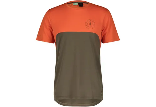 Scott Radtrikot M TRAIL FLOW DRI S/SL SHIRT - Sportliches Kurzarmtrikot von SCOTT für Herren, gefertigt aus recyceltem DRIrelease® E.C.O.-Material. Mit atmungsaktivem Mesh-Rückeneinsatz ideal für warme Sommertage auf dem Rad.