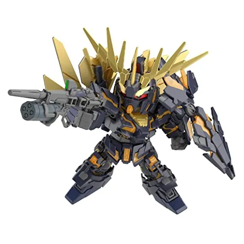 GUNDAM SDCS - Unicorn Gundam 02 Banshee (Zerstörungsmodus) & Banshee Norn Teile Set - Sonstige Spielzeugfiguren, hochwertiger Bausatz von Bandai, ideal für Anfänger ohne Werkzeug und voll beweglich nach dem Zusammenbau.