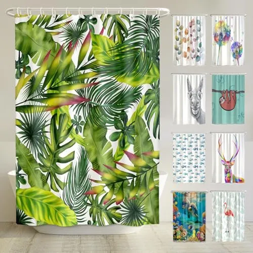 arteneur® Dschungel Blätter Duschvorhang 180x200 von Arteneur