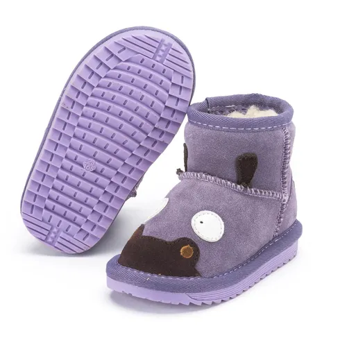 SNUGS Kinder Boots Stiefel Kinderschuhe mit Lammfell Kinderstiefel Winterstiefel