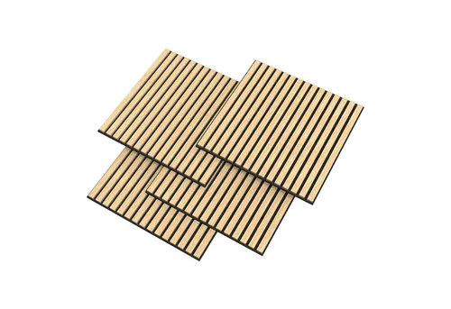 neu.holz 3D Wandpaneel Set »Vang«, 60x60 cm in beige von neu.holz