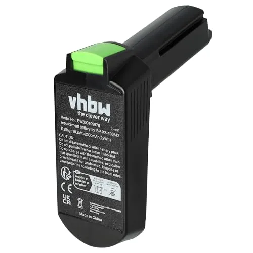 vhbw Akku Ersatz für Festool 498336, 498338, 498339, 498616, 498642, 500184, 500243 für Elektrowerkzeug (2000 mAh, Li-Ion, 10,8 V)