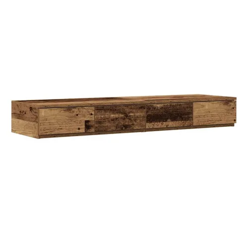 Bettschubladen Altes Holz 120x36,5x16,5 cm von vidaXL