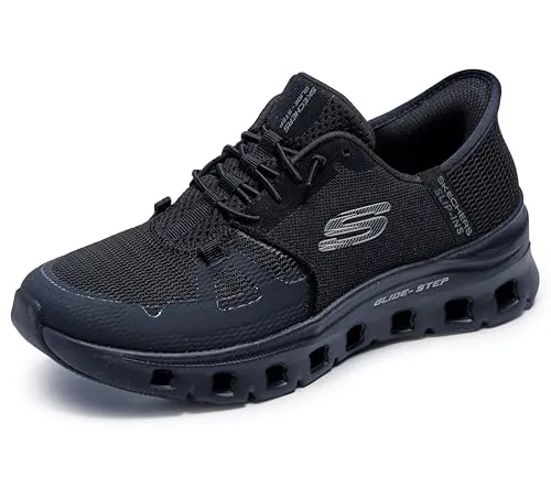 SKECHERS Damen Slipper GLIDE-STEP PRO - Sneaker mit Hands-Free Slip-In Design, ausgestattet mit Skechers Fersenkissen und Air-Cooled Memory Foam für ultimativen Komfort und Flexibilität.