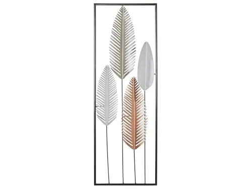 Produktbild Wandobjekt Blatt NIOBIUM Metall 90 cm Silber