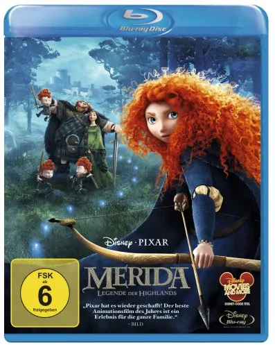 Merida - Legende der Highlands,1 Blu-ray: Ausgezeichnet mit dem Golden Globe 2013 und Oscar 2013 für den Besten Animationsfilm.USA