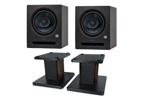 Presonus Eris Pro 8 Studio-Monitor mit Boxenständer von PreSonus