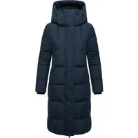 Marikoo Damen Winter Steppmantel Chumanii XVI mit Magnettaschen - Der stilvolle Marikoo Steppmantel Chumanii XVI überzeugt mit seinem langen Schnitt und warmem Futter. Mit abnehmbarer Kapuze, praktischen Magnettaschen und Belüftungsschlitzen ideal für kalte Tage. Erhältlich in 11 Farben und Größen XS–6XL.