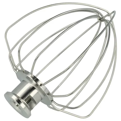 vhbw Schneebesen kompatibel mit KitchenAid KSM150, KSM100, KSM103, K45, KSM12, K45SS, KSM105, KSM110 Küchenmaschine - Edelstahl