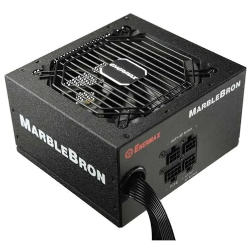 Enermax MarbleBron EMB750EWT Netzteil - Hochwertiges ATX-Netzteil mit 750 Watt, 80 PLUS Bronze Zertifizierung und aktivem PFC für effiziente Energieversorgung in Gaming-PCs.