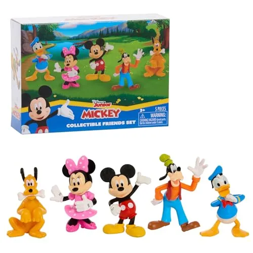 Just Play Friends Mickey Sammelfigur Set - Spielfiguren: 5 verschiedene Mickey Figuren in verschiedenen Posen, ideal zum Ausstellen und ein Muss für jeden Disney-Fan!