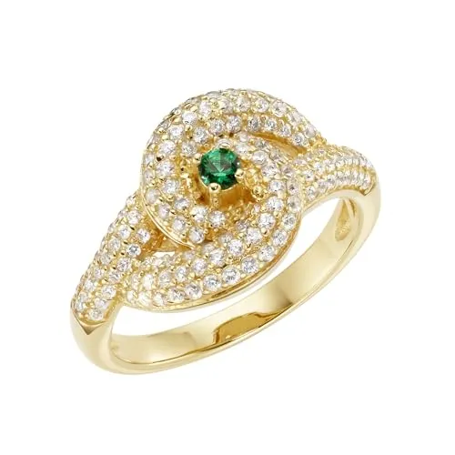 Smart Jewel Ring Ring mit Zirkonia und farbigem Zierstein, Silber 925